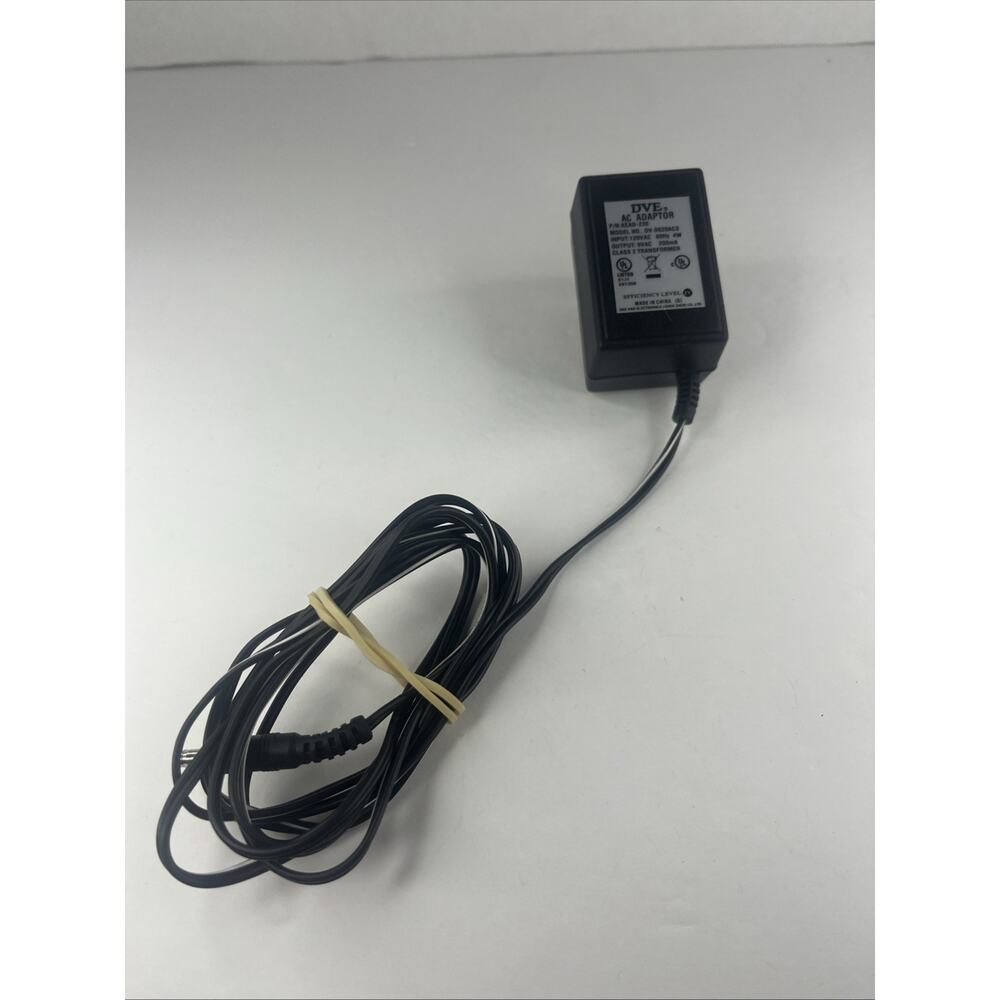 DVE DV-0920ACS p/n KEAD-236 AC Adapter 9VAC 200mA 4W 3.8/1.05mm Barrel Tip is AC
